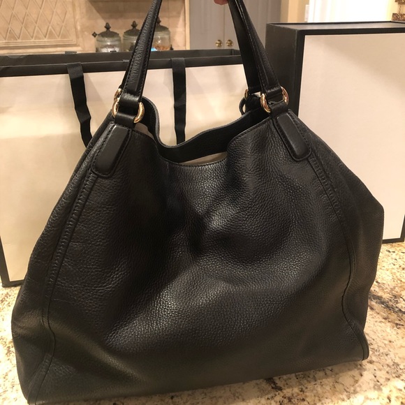 Gucci Soho Large Black Pebbled LeatherShoulder Bag - Picture 2 of 9